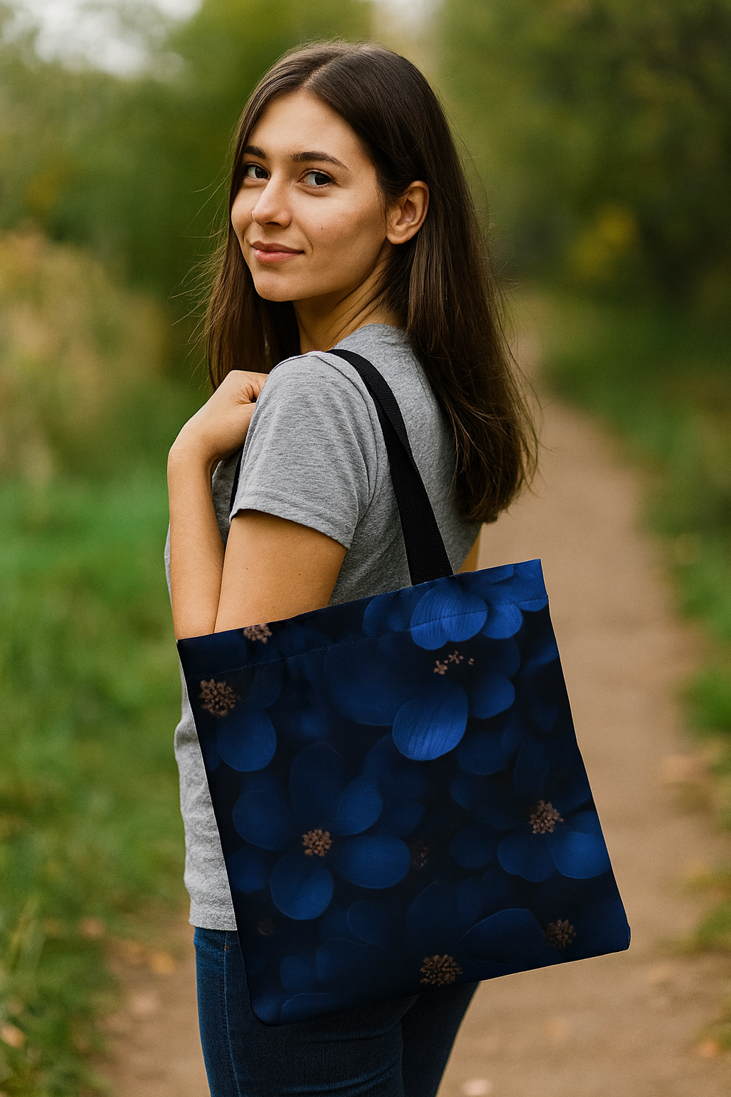 Midnight Blue Floral